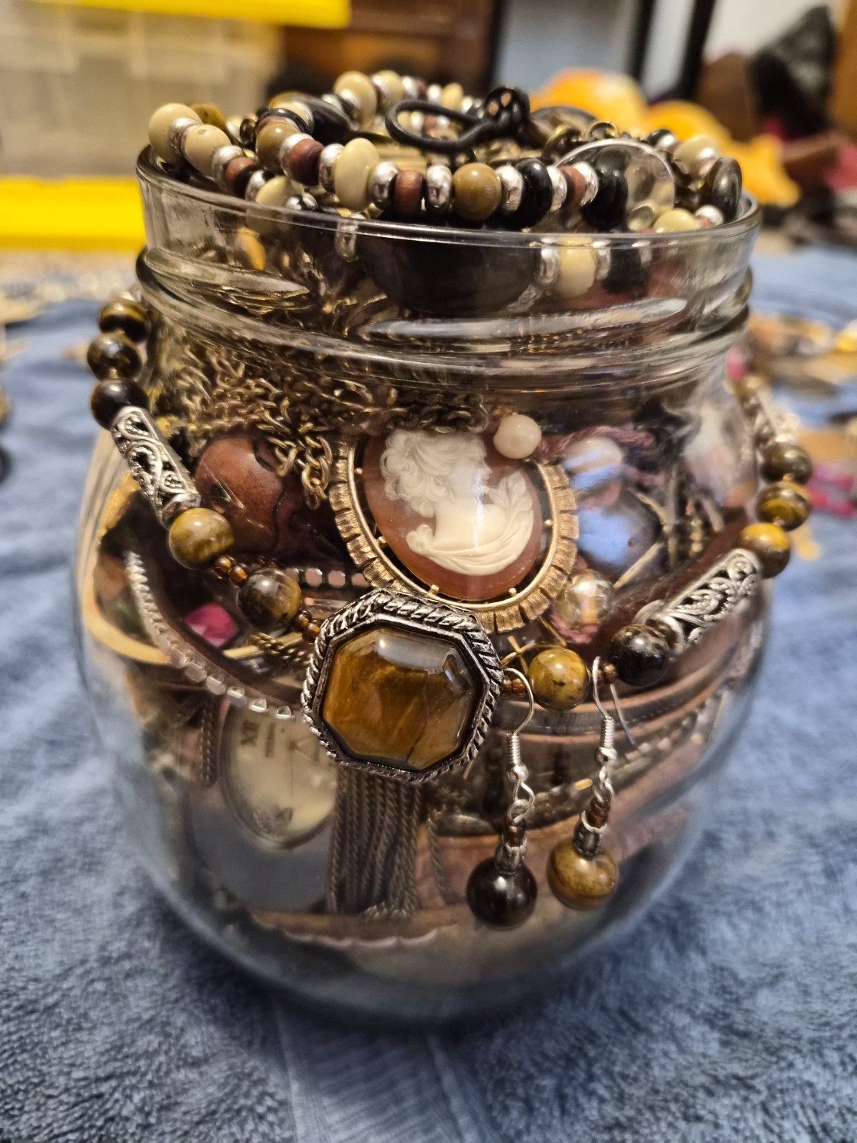 Boho Themed Jewelry Jar