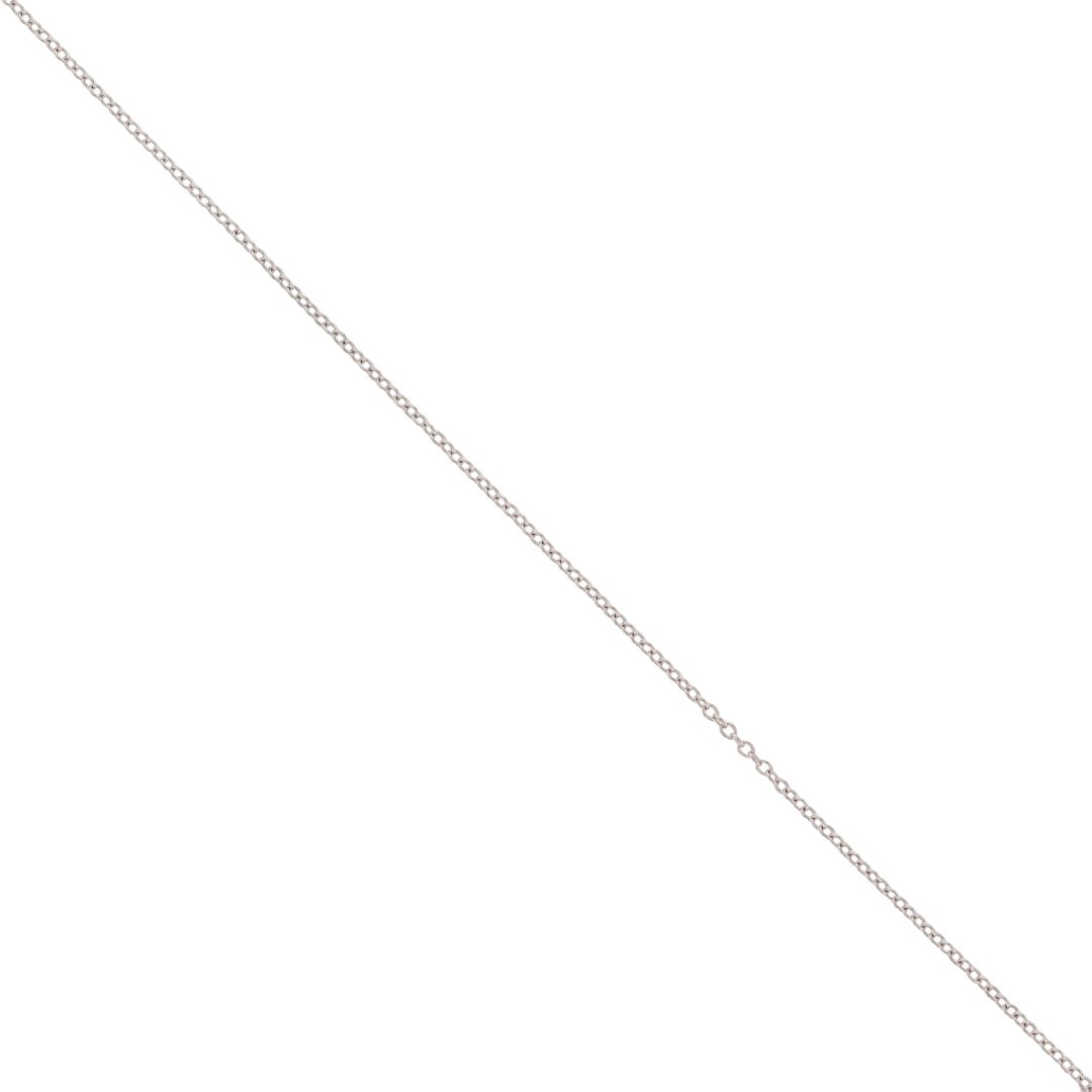 Le Vian 1mm Cable Link Chain 18″ Necklace 14k White Gold 1.24 Grams