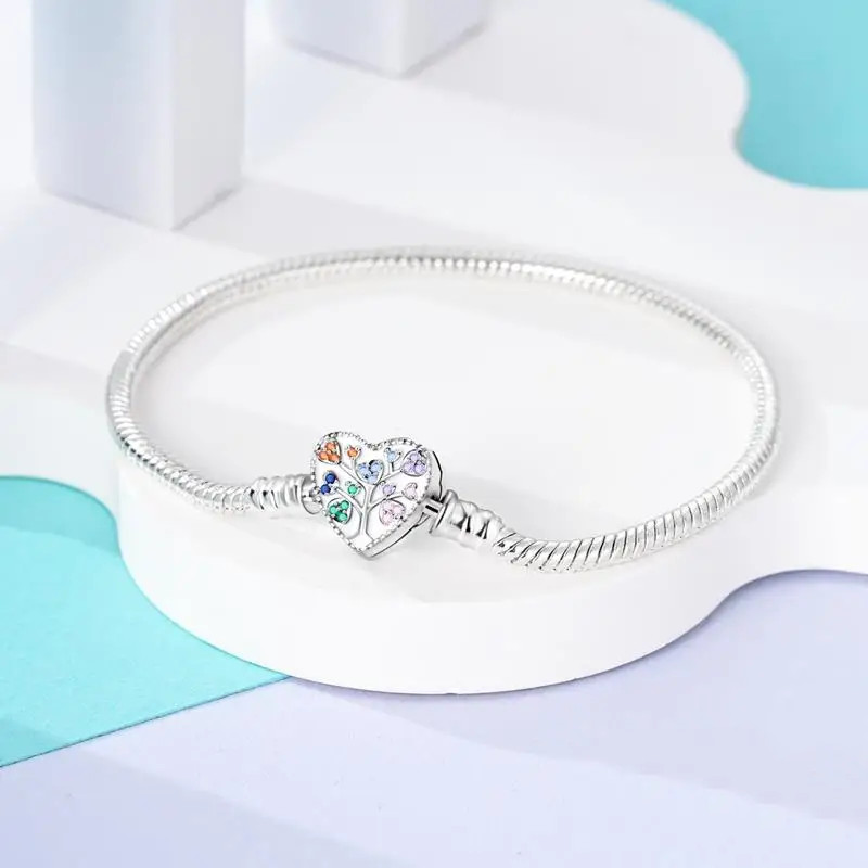 Family Tree Charm Bracelet, Bracelet For Charm, Family Heart Bracelet