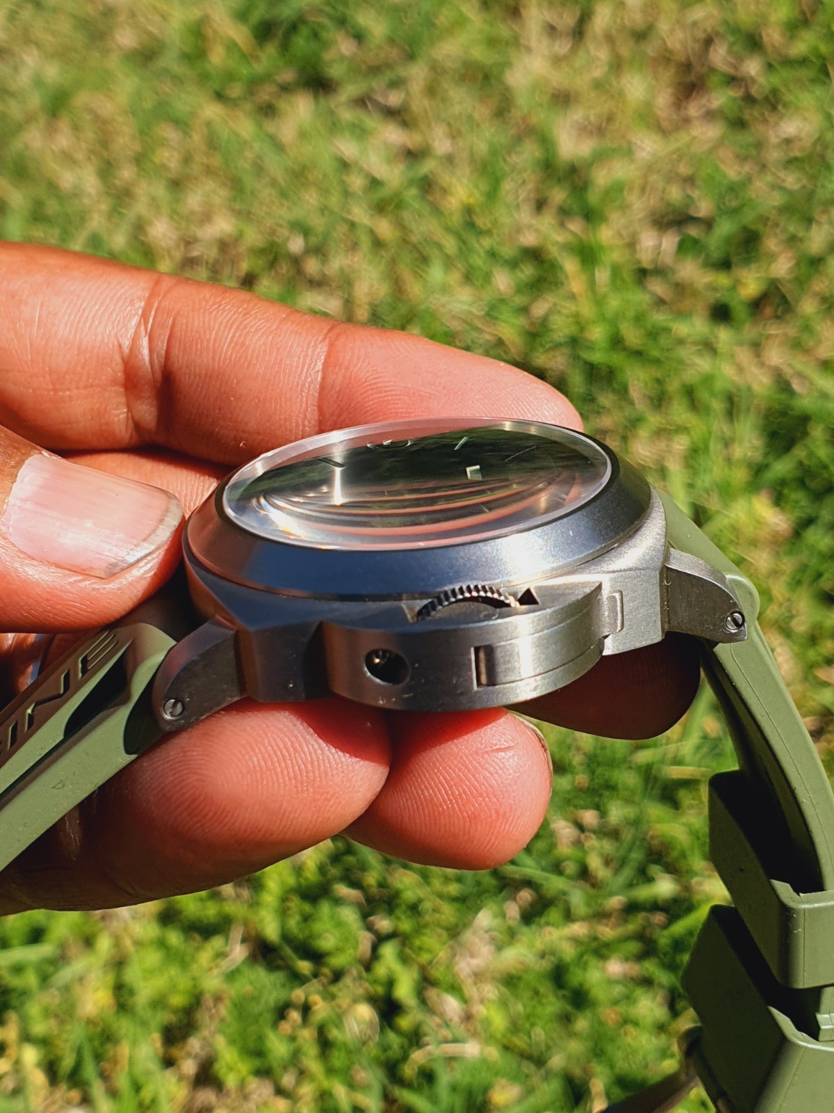 Make An Offer – Panerai Luminor Titanium PAM176 – Green Strap