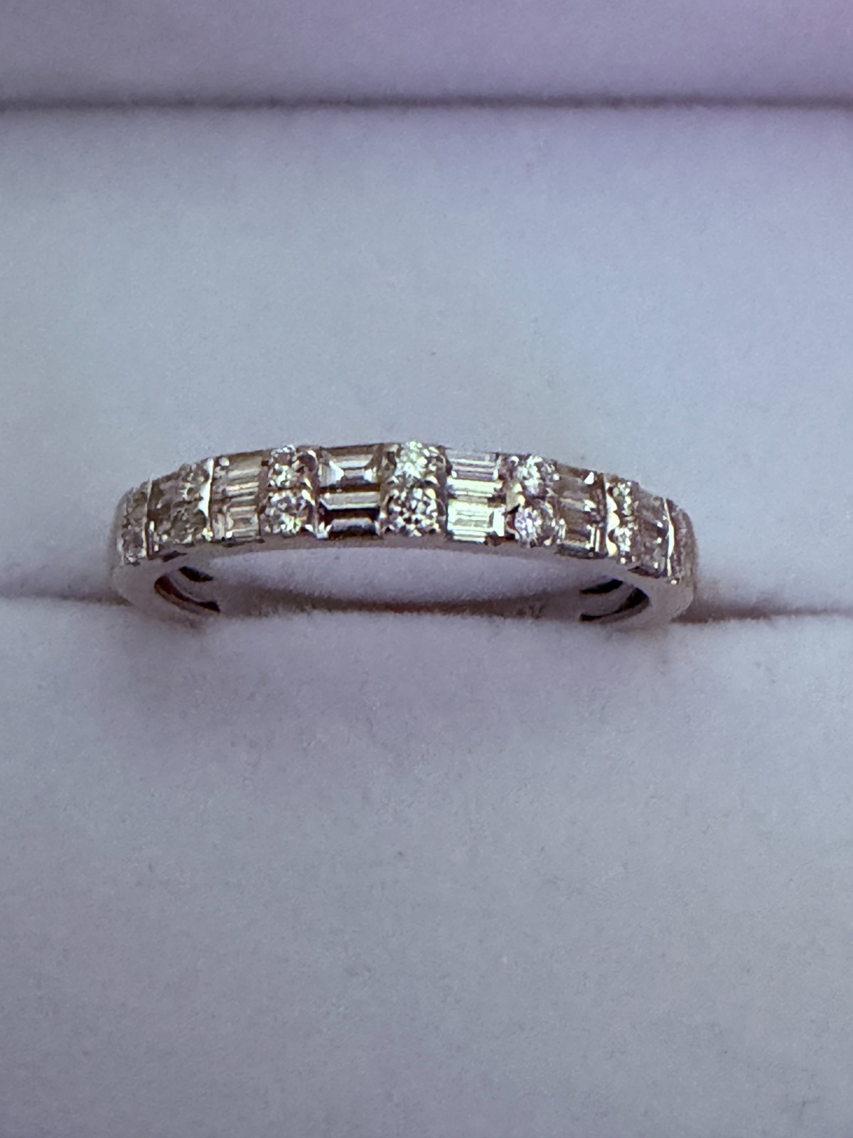 14k White Gold Natural Diamond Ring .50ctw. H.J. NAMDAR SI1/H Modern Elegance