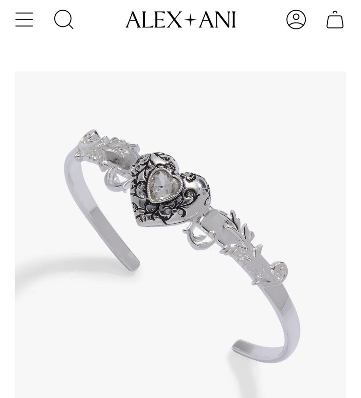 Authentic New Alex + Ani The Twilight Saga Bella & Edward Locket Cuff Bracelet