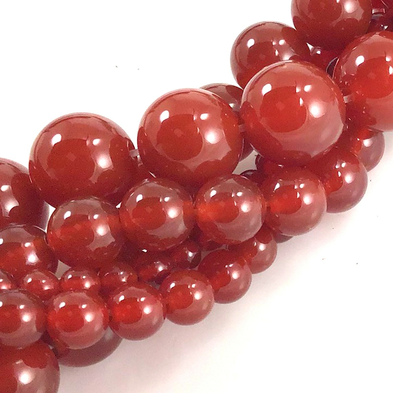 Natural Red Carnelian Spacer Round Bead 15″ 3mm 4mm 6mm 8mm 10mm 12mm Wholesale