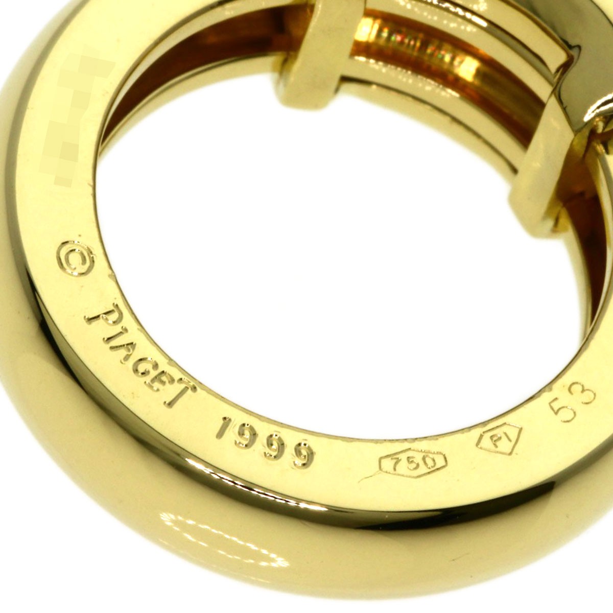 PIAGET Dancer 1P Diamond #53 Ring K18 Yellow Gold Ladies [Used]