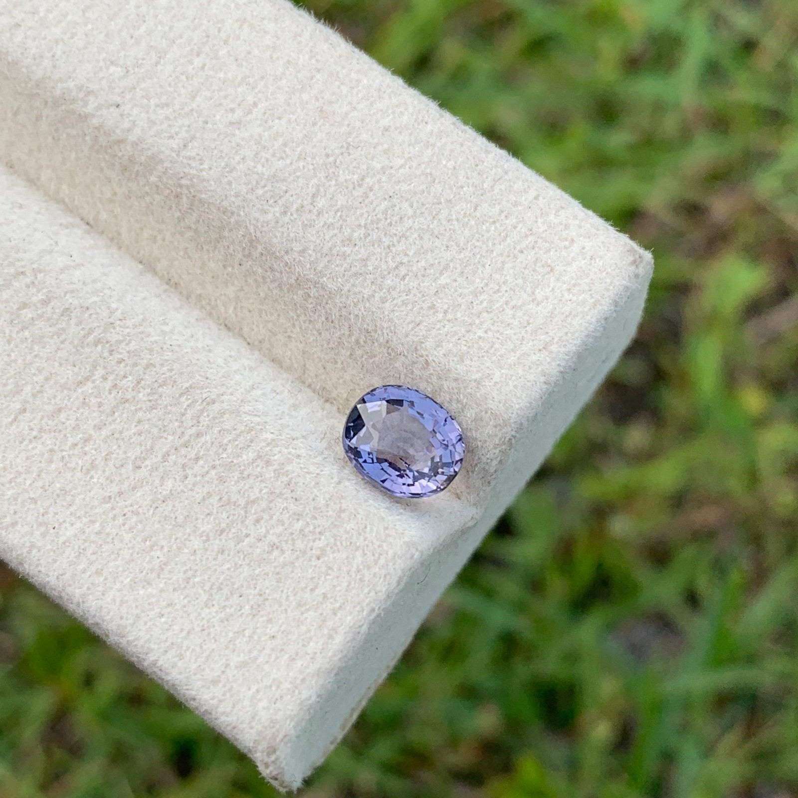 1.35 Cts Natural Purple Spinel Minor Included Round Cut Loose Gemstone Tanzania