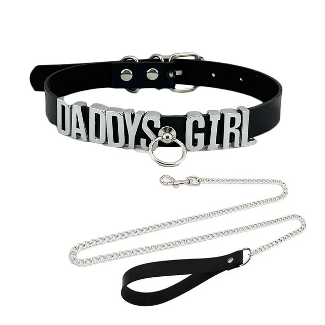 Collar BDSM Gift Pu Leather Custom Choker Necklace Punk DIY Chocker Party M7