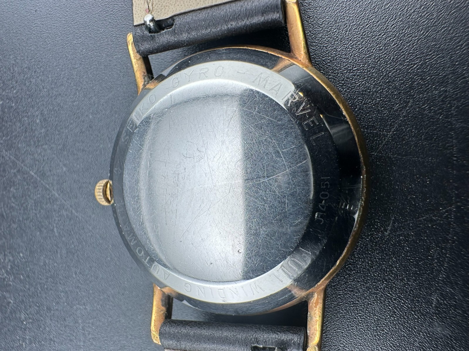 1960 Seiko Gyro Marvel Men’s Automatic Gold Plated Silver Dial 35mm Watch J14051