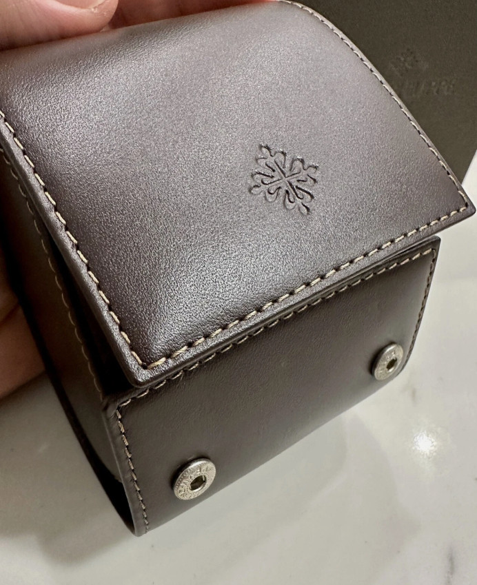 100% Authentic Patek Philippe Watch Travel Leather Case Pouch H997.Travel NEW