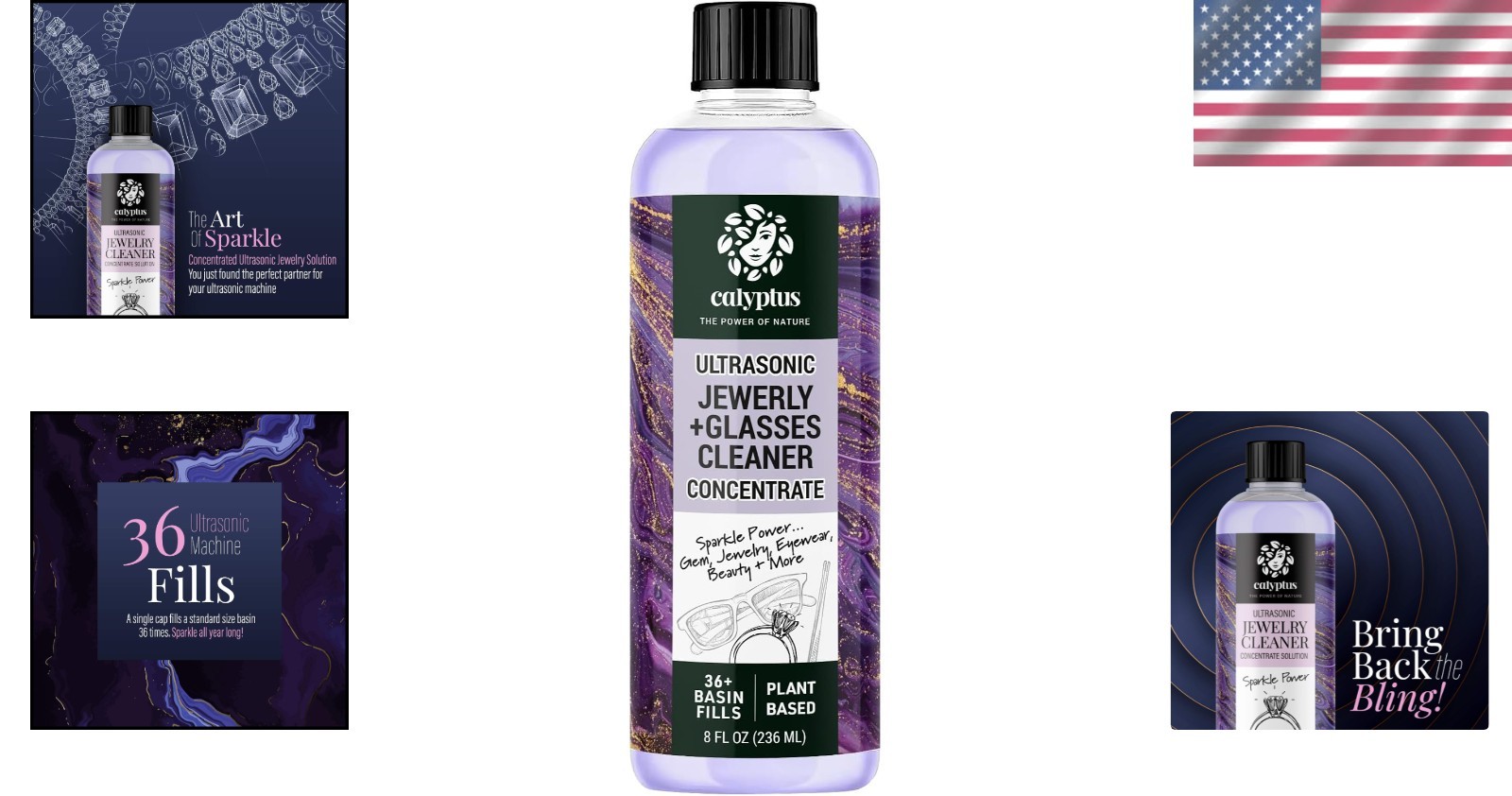 Plant-Based Jewelry & Eyeglass Cleaner – Concentrated Solution for All Machines