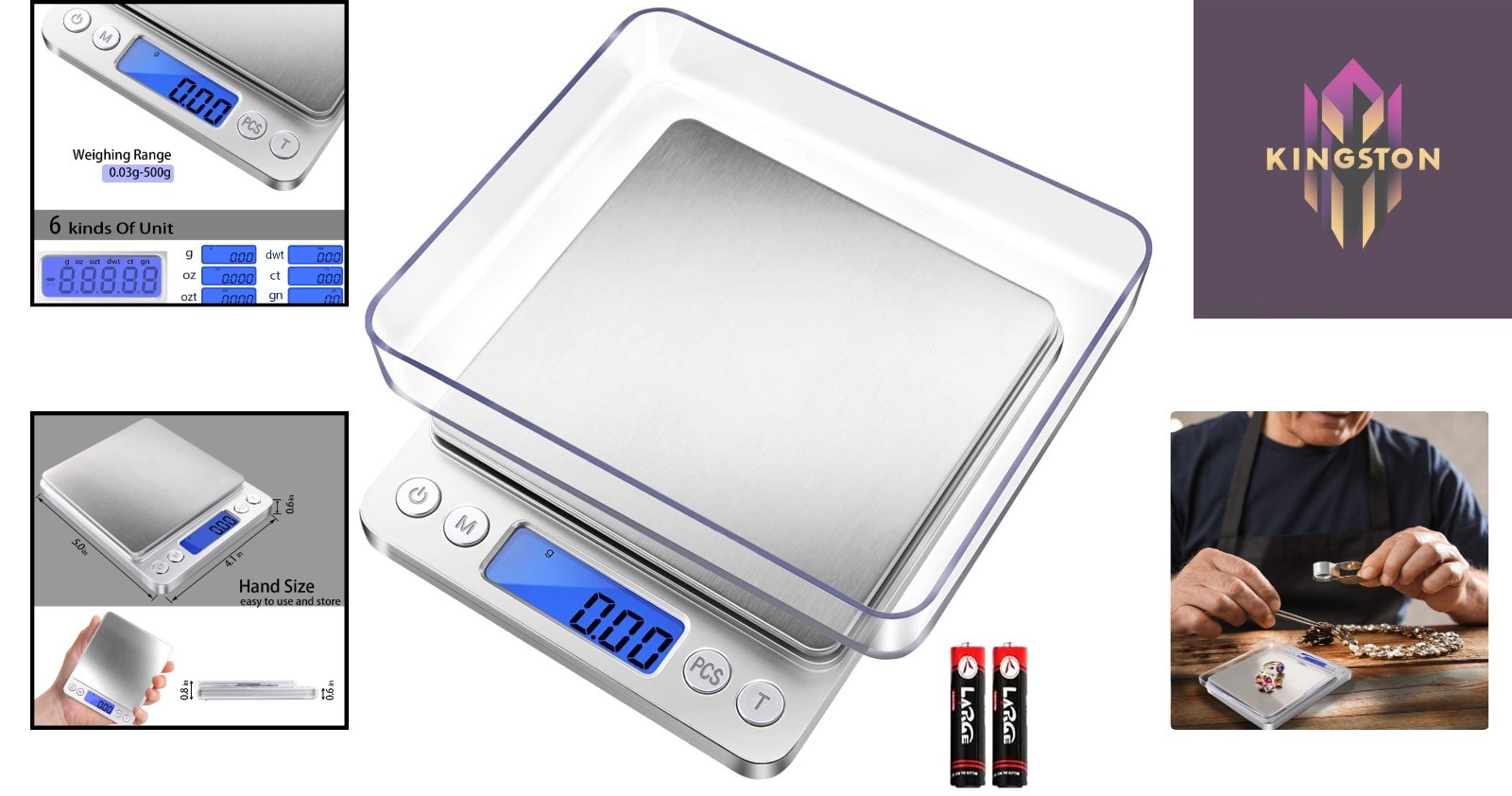 Mini Digital Scale with 0.01g Accuracy – Perfect for Herbs, Gold, and Food Items