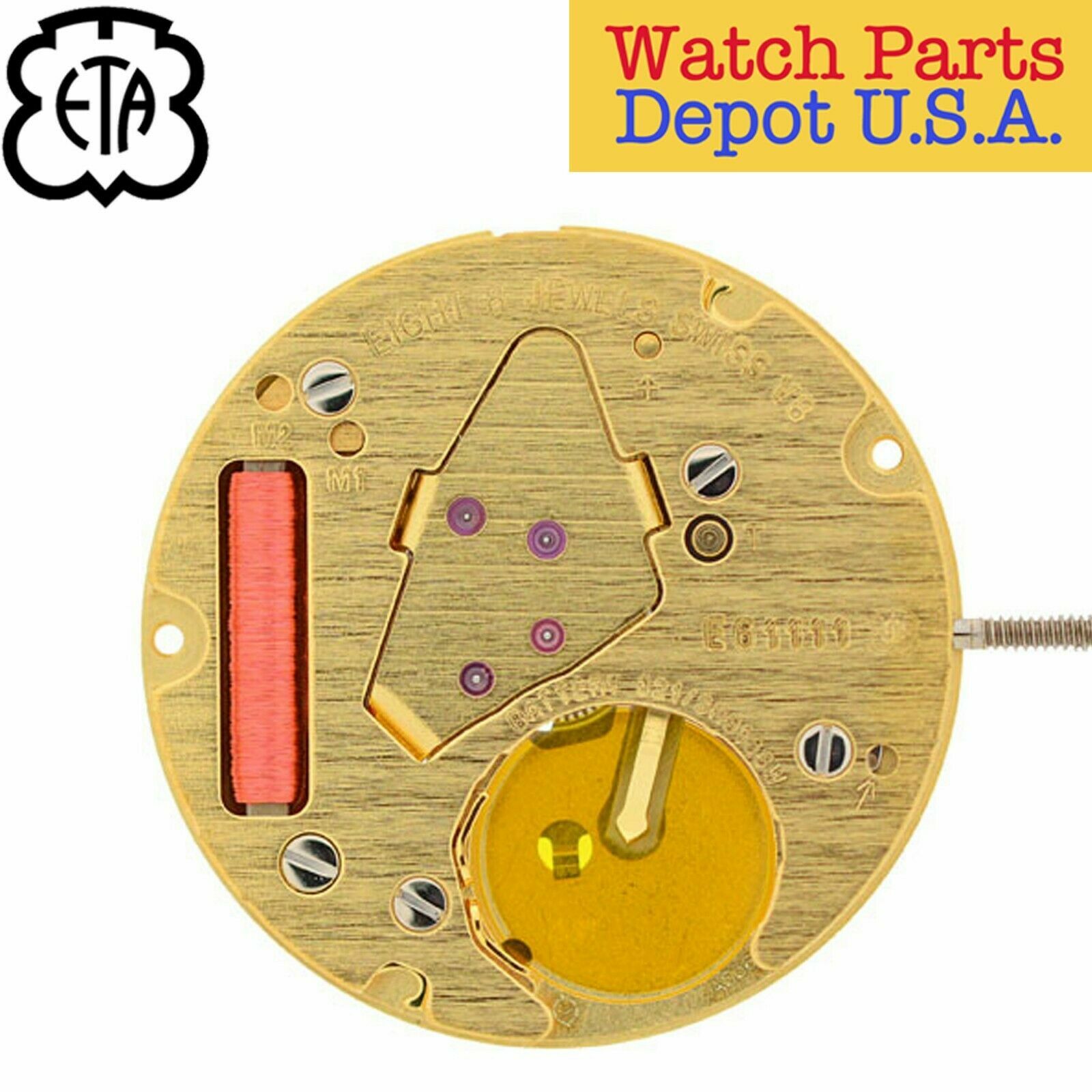 Genuine ETA E61.111 Swiss Made Quartz Movement, (Multiple Variation) – NEW!