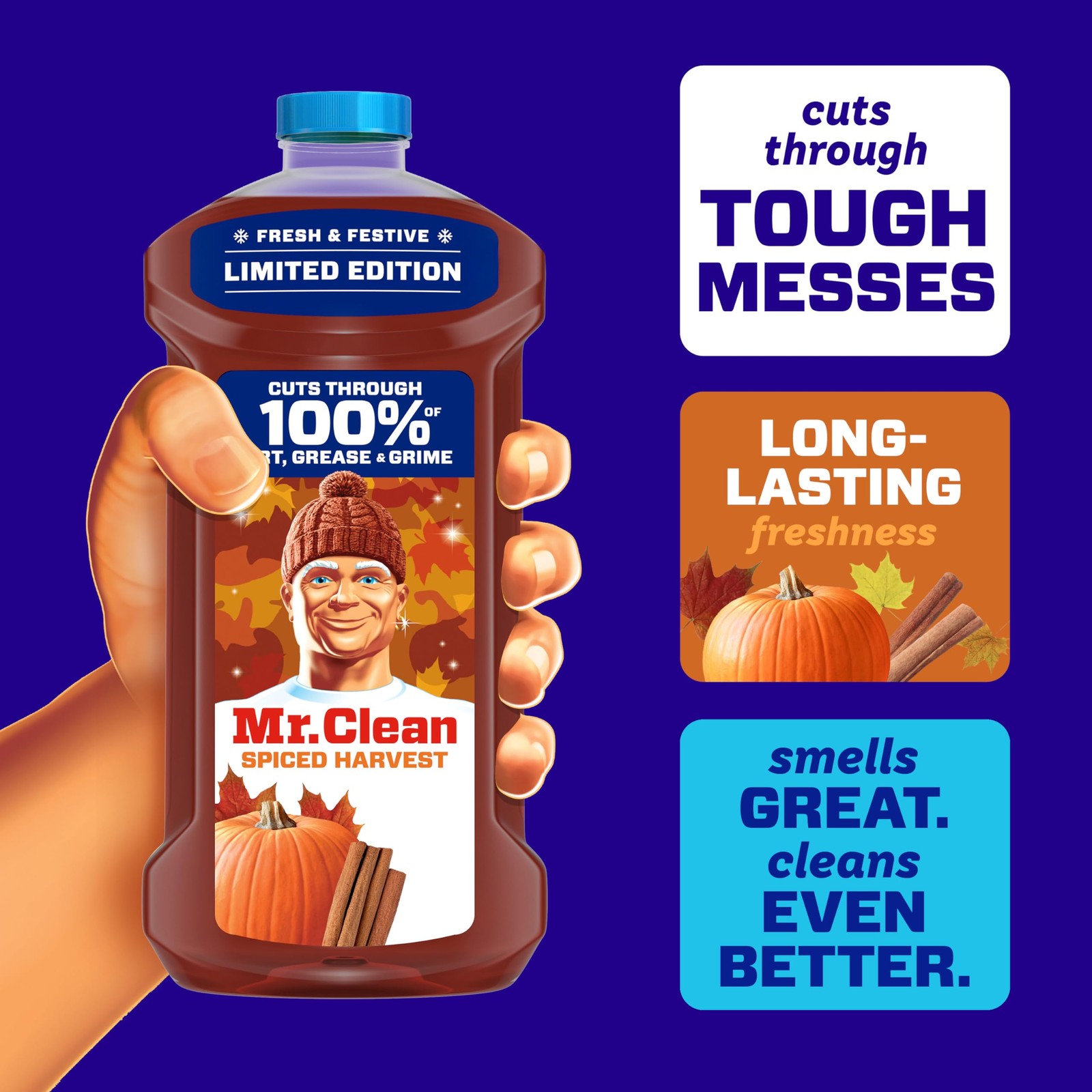 Mr. Clean All Purpose Cleaner, Cleaning Liquid, 41 Fl Oz (Pack of 1), Orange