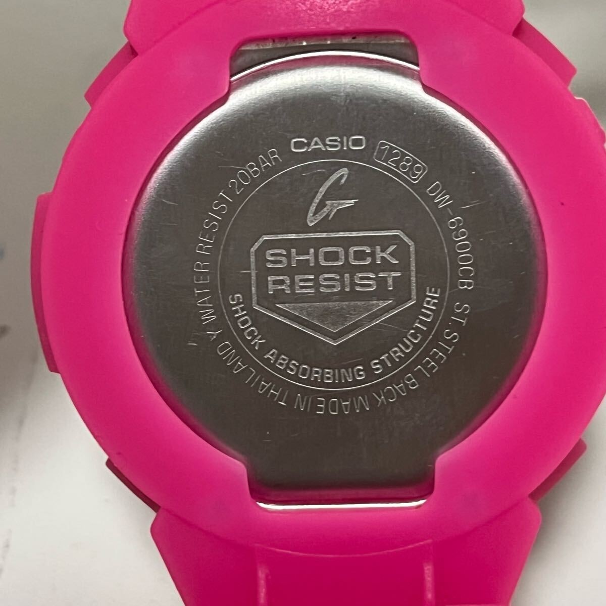 G SHOCK replacement band dw-6900 pink belt rubber for 6900