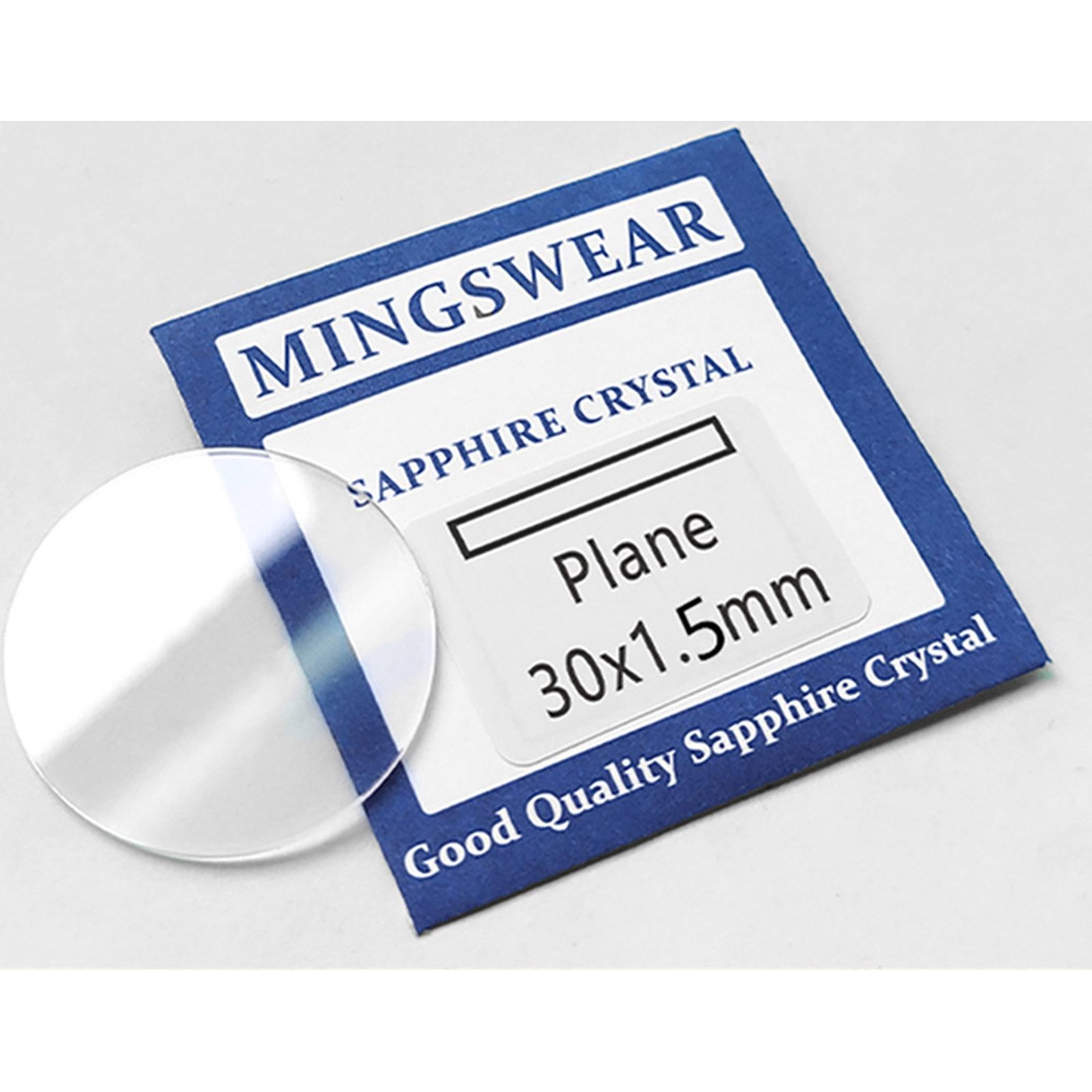 28-36.5mm Diameter 1.5mm Edge Thicknesss Sapphire Flat Watch Glass Crystal Tool