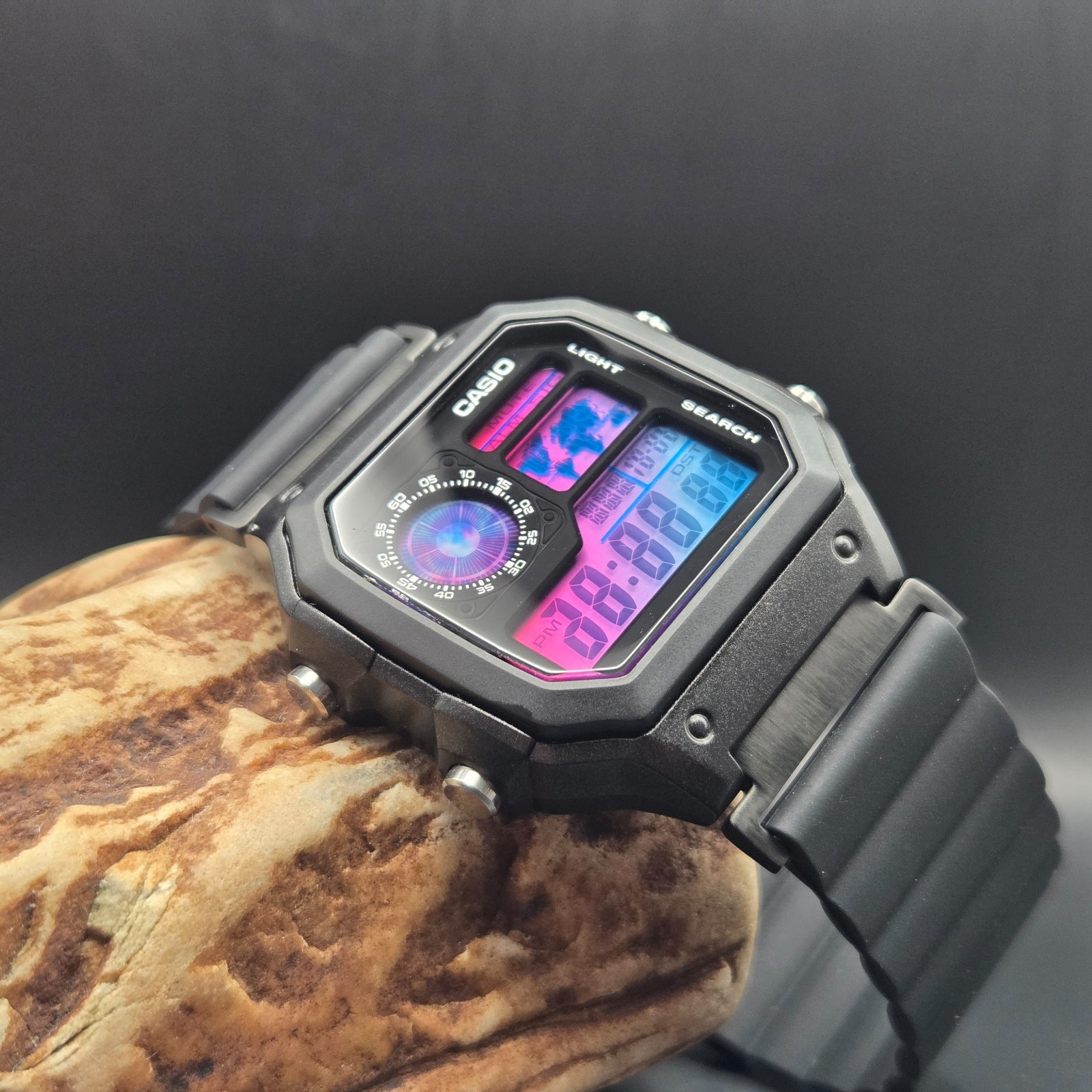 New Casio Royale AE1200 Mod – Event Horizon. Nebula Gradient. Hydromod.