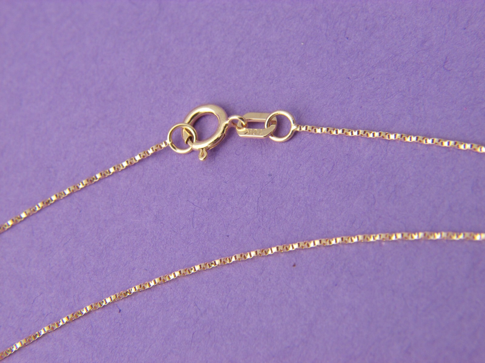 Real 10Kt Yellow Gold Twisted Box Chain Necklace Solid 10k gold