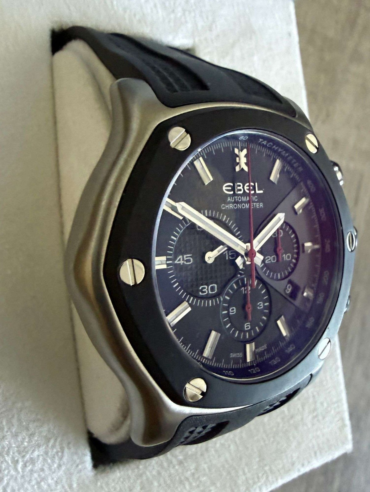 Ebel 1911 Tekton Stainless Steel 48mm, Excellent condition with box and papers