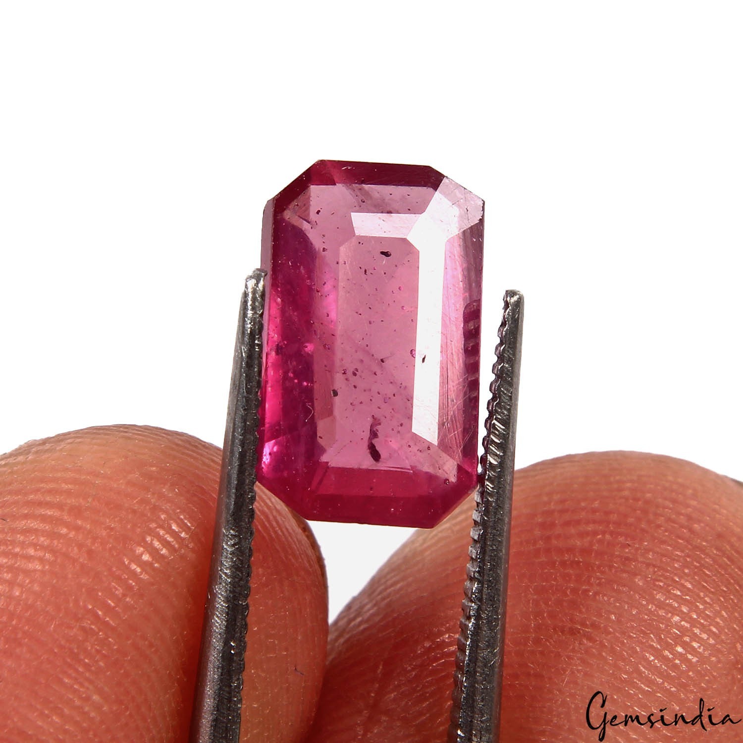 Natural Red Ruby Octagon Cut 4.60 Ct Certified Loose Gemstone Mozambique IGLI