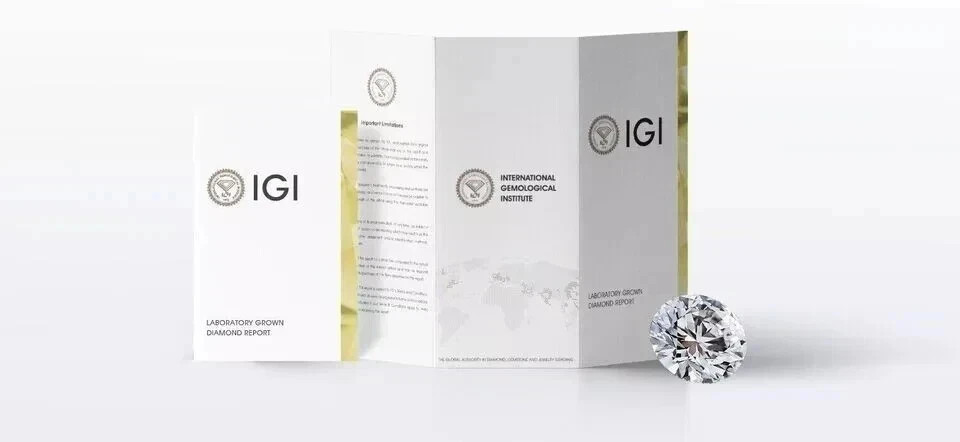 Marquies Cut IGI Lab-Grown/CVD Diamond Solitaire W/Accents Ring 14K White Gold