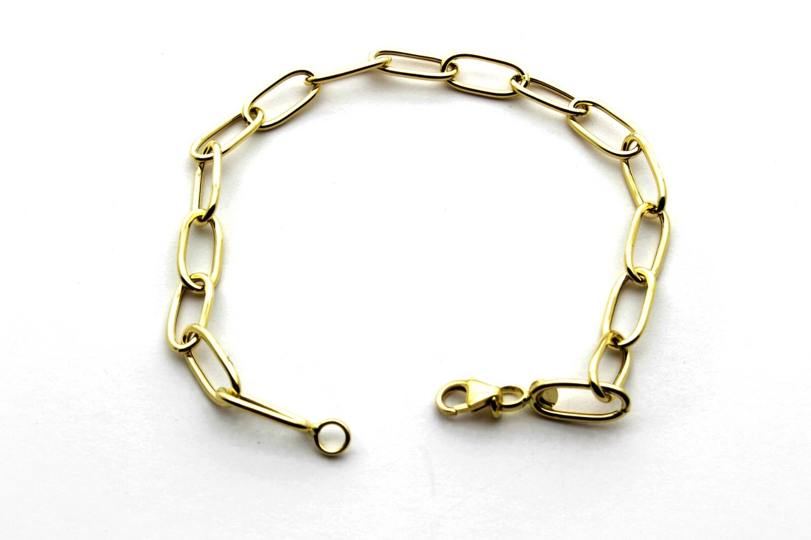 18Kt Gold Chain Bracelet 750/1000 Forzata 19Cm Weight 2.40Gr