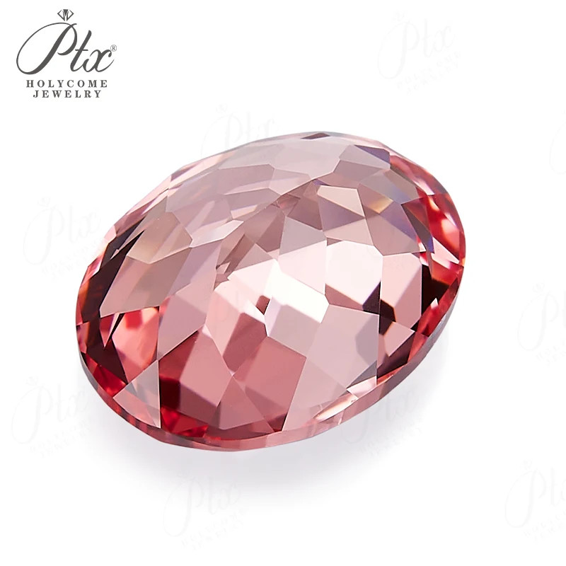 Lab Grown Padparadscha Sapphire Oval Shape Loose Gemstone AGL Selectable Beads