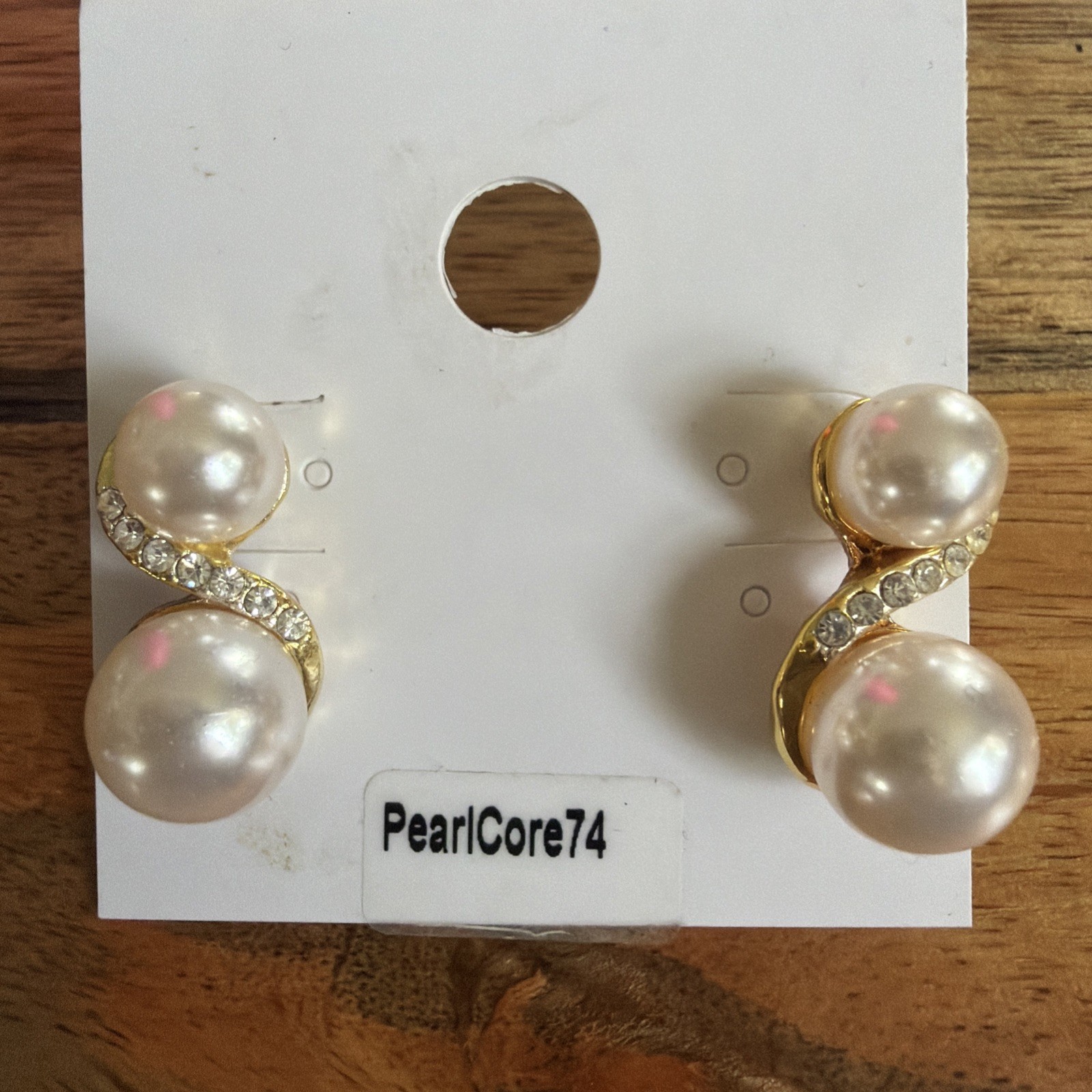 Faux Pearl Diamond Earrings Wedding Mother Of Bride Theater Dress Formal