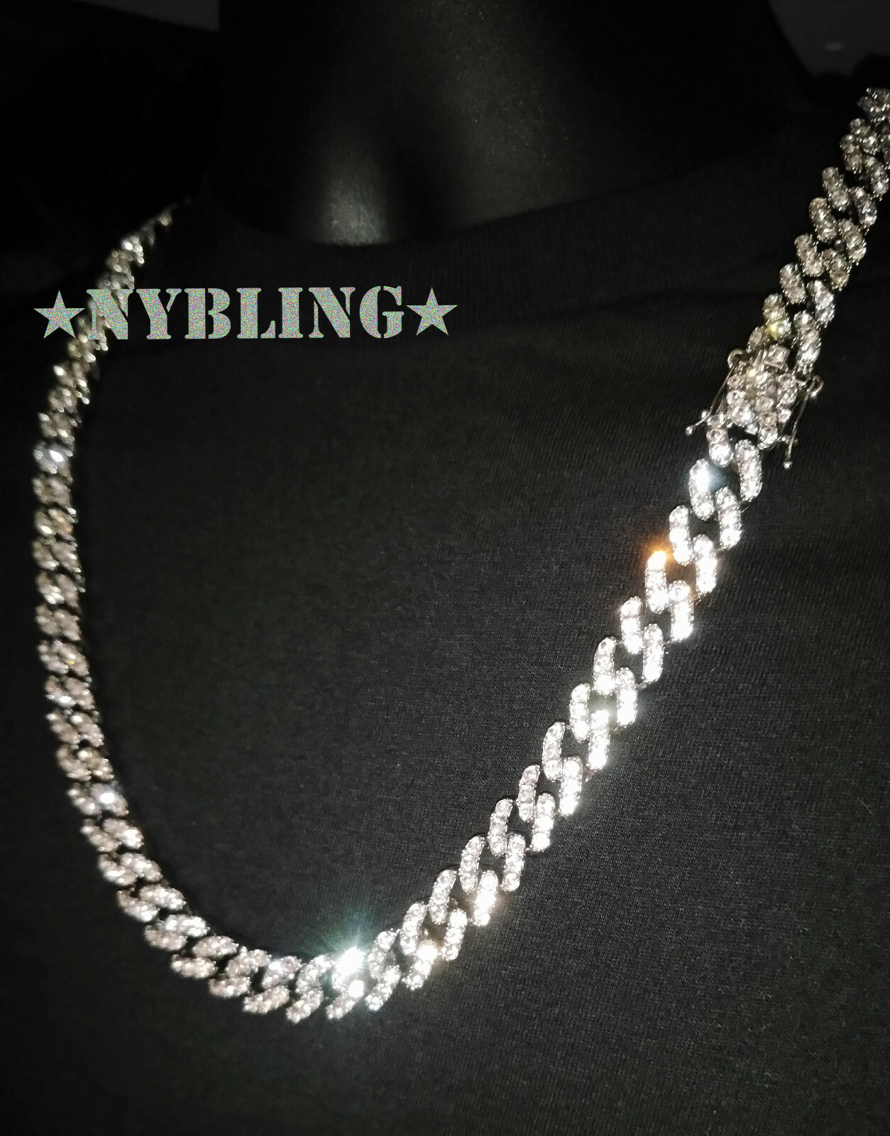 ICY Miami Cuban Chain Necklace or Bracelet Mens Gold Plated CZ Hip Hop Jewelry