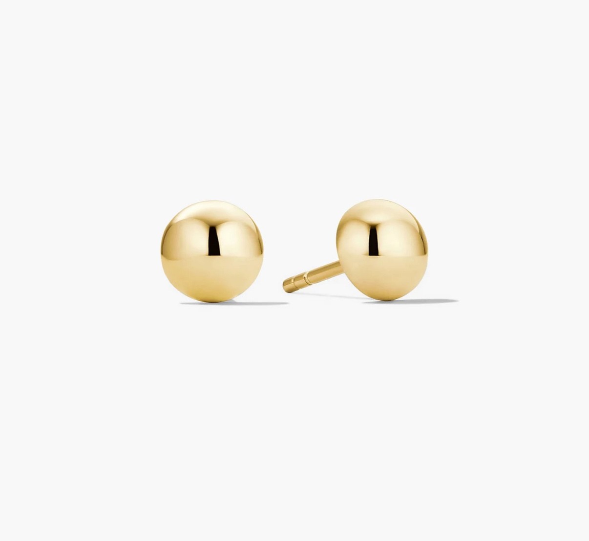 Brand New Mejuri Button Stud Earrings 18K Gold Vermeil