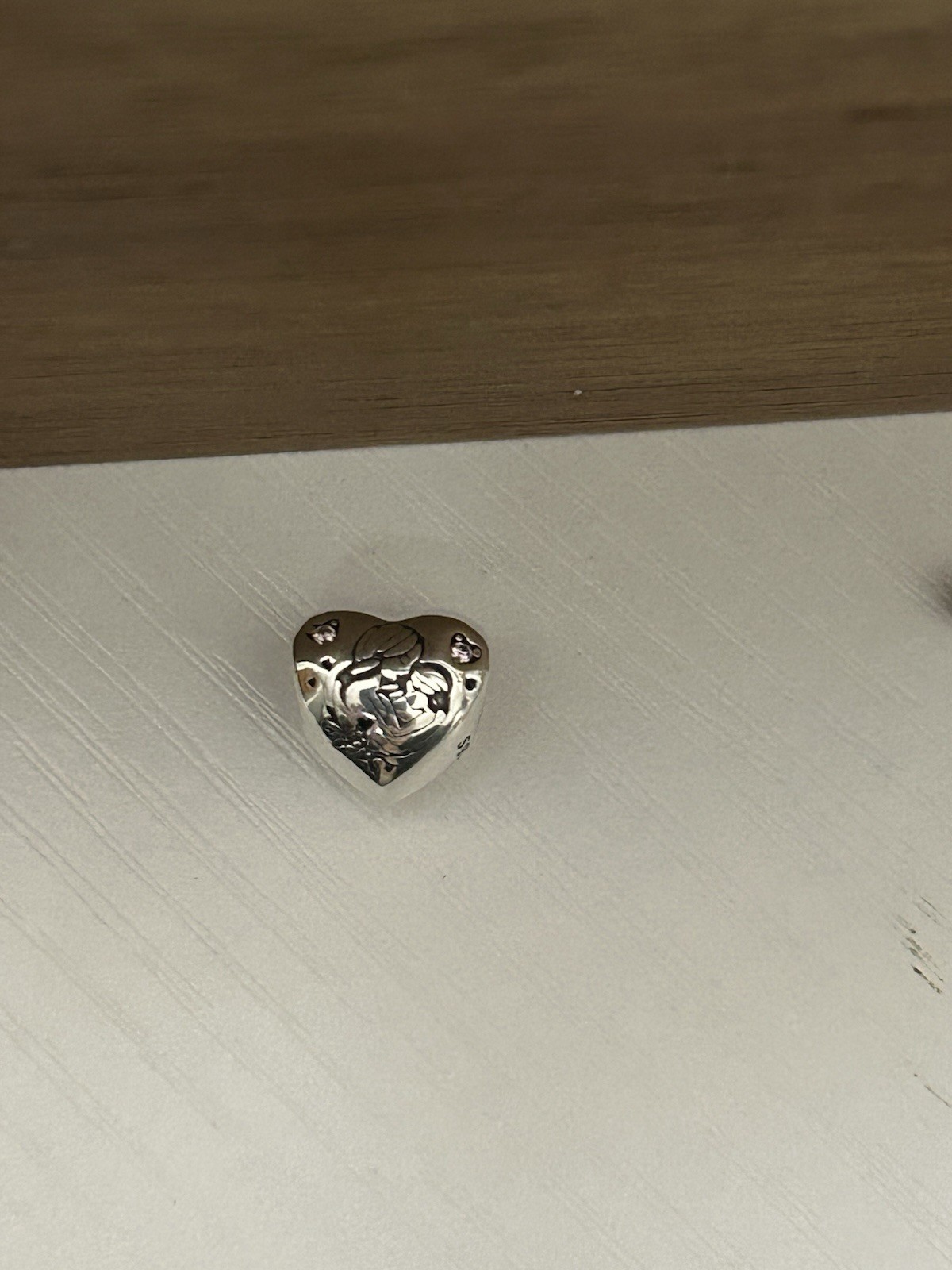 S925 Sterling Silver Heart Bead Charm Mom Mother Love Family Mothers’s Day Gift