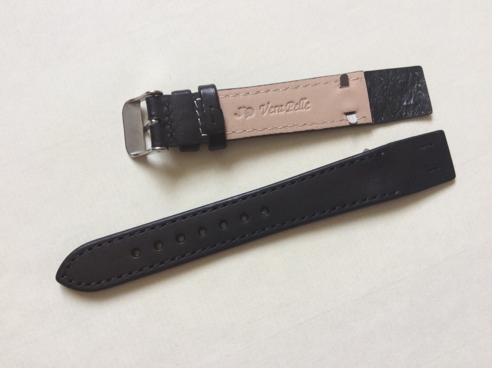 Genuine Leather Strap for Fixed Lops 18mm Black, Brown Watch Band Open Ends ITWS