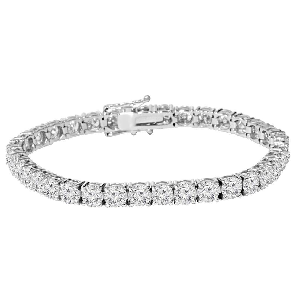 9 Ct Genuine Round-Cut Real Diamond Tennis Bracelet 7″ 14K White Gold