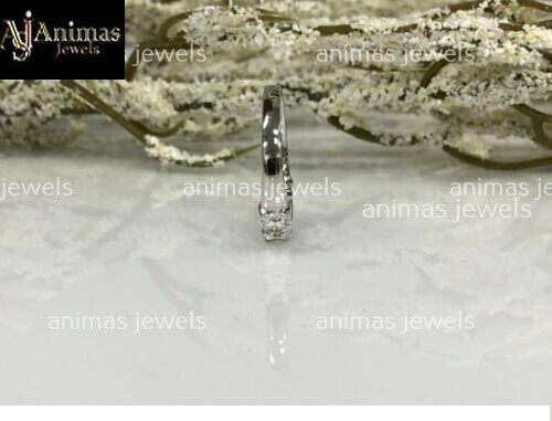 3CT Moissanite 5-Stone Anniversary Ring Wedding Band Real Sterling Silver Size 6