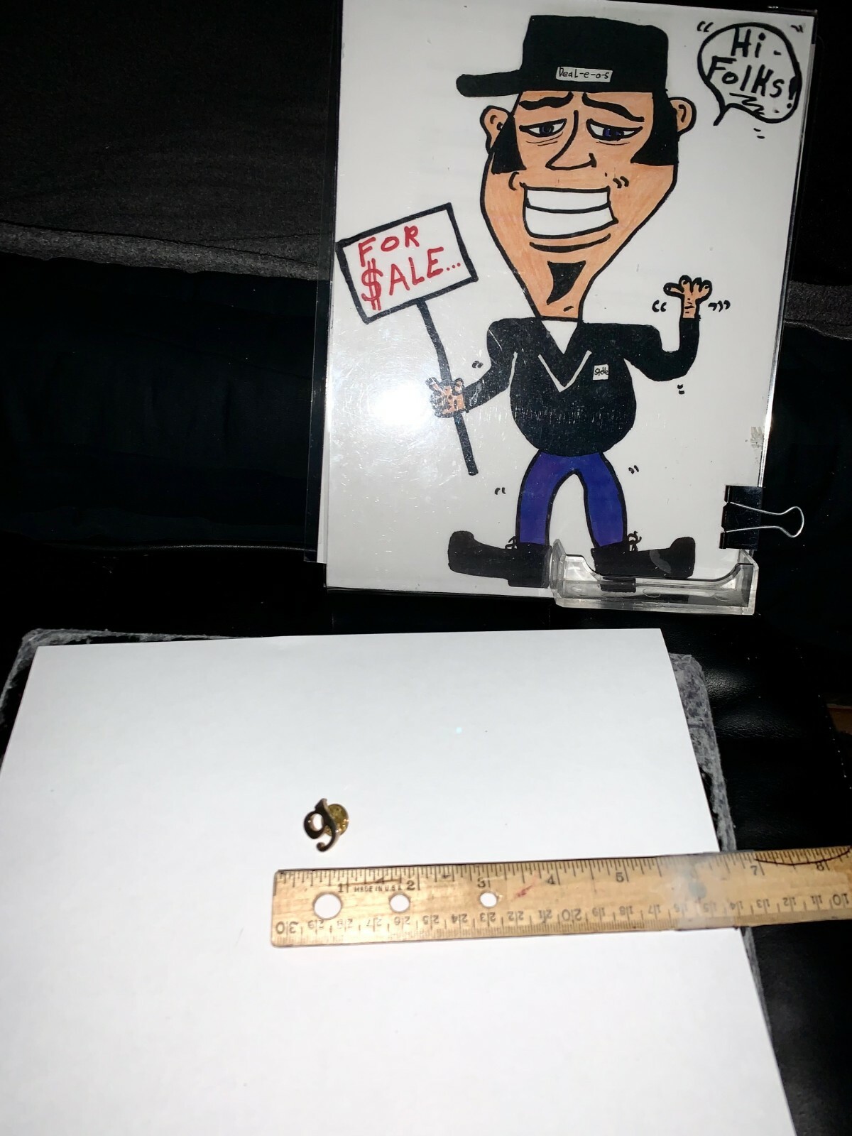 Men’s GP GOLD TIE TAC LETTER G NICE ESTATE SALE OVERSTOCK CHEEP GO SEE IT NICE