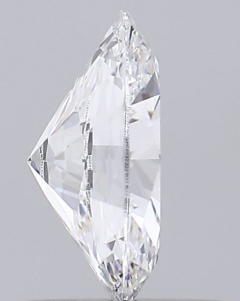 0.75 Ct Oval Cut IGI Certified Lab Grown CVD Diamond D Color VVS1 Clarity Stone