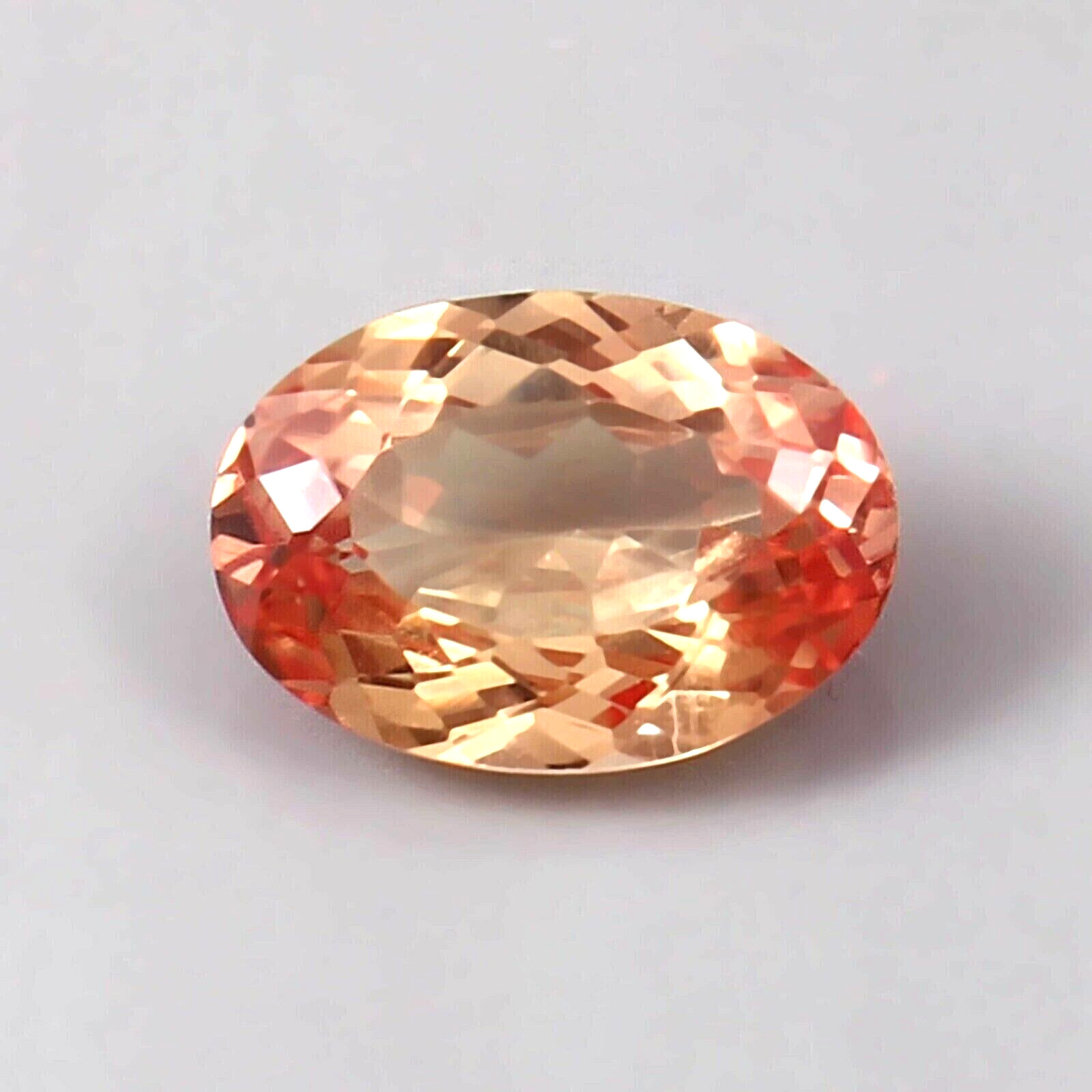 Natural Flawless 6.0ct Ceylon Padparadscha Sapphire Oval Cut Loose Gemstone Gift