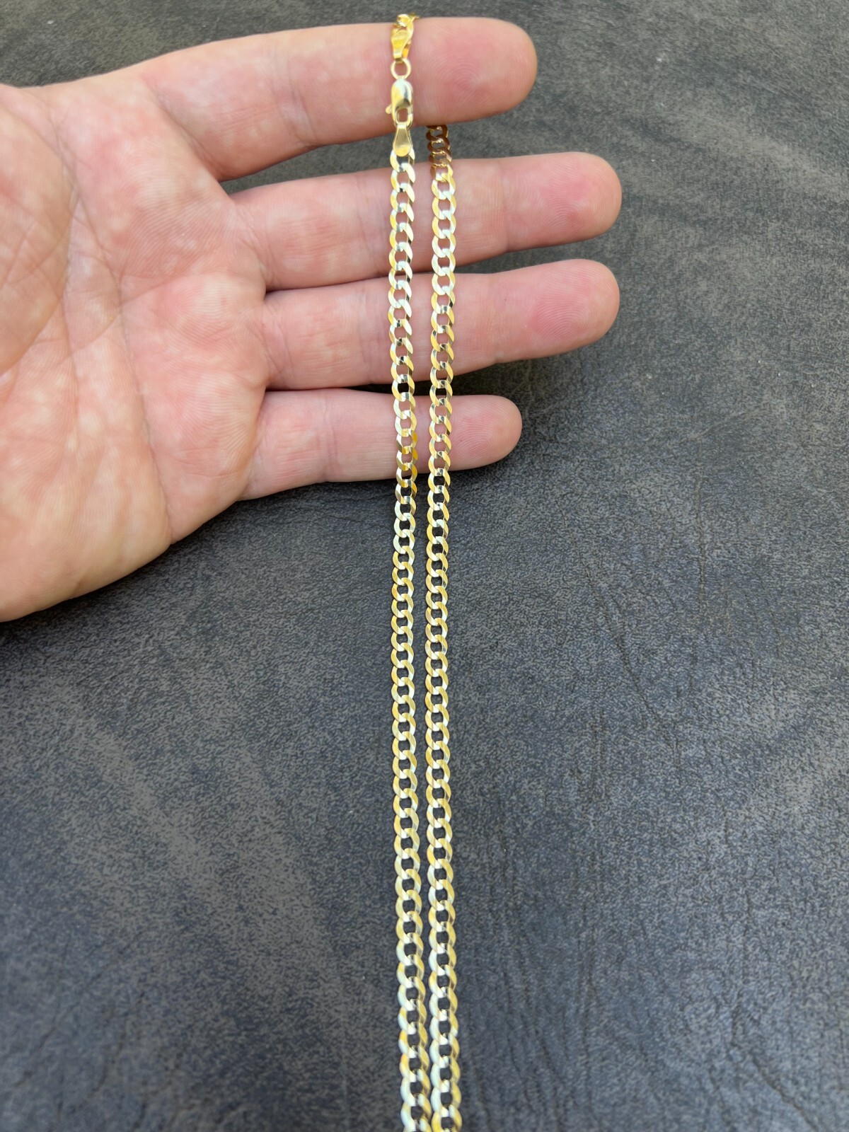 Real Solid 14k Yellow Gold Curb Miami Cuban Link Chain 16-30″ 2.5-12mm Necklace