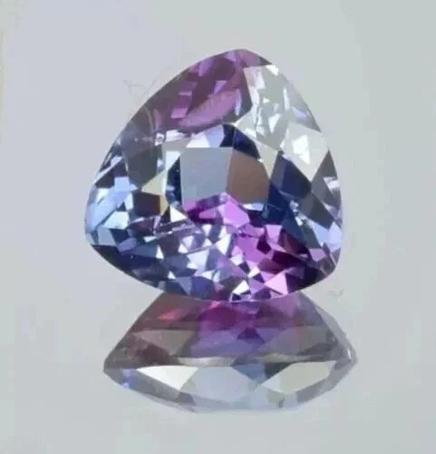 AAA 5.80 Ct Treasury Natural Ceylon Bi-color Sapphire Loose TrillionGemstone