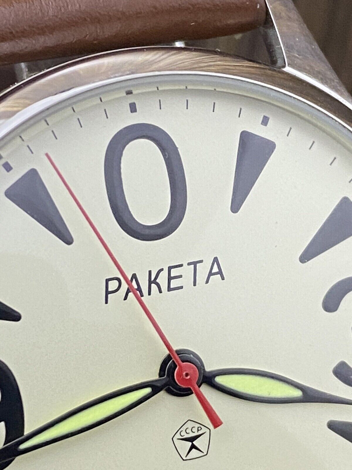 Vintage Raketa “Big Zero” Watch – Minimalist Soviet Style with Distinctive Dial