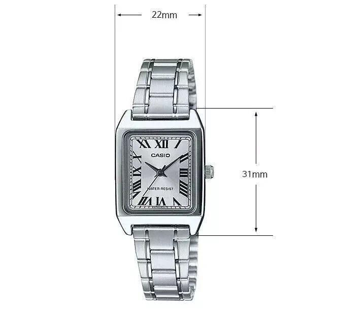 Casio LTP-V007D-7B Analog Quartz Stainless Steel Band Ladies’ Watch