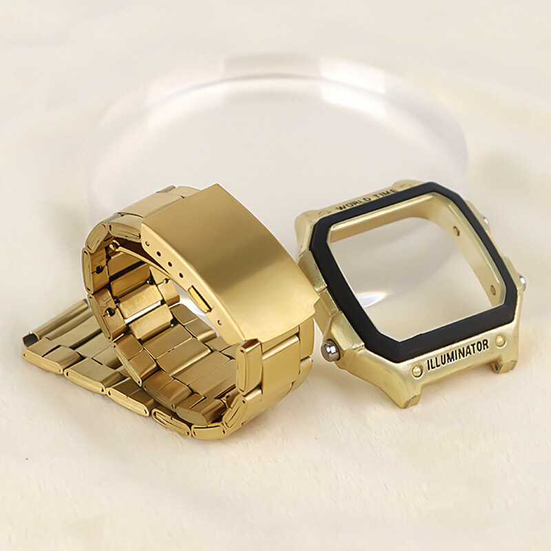 Stainless steel shell+metal strap suitable for Casio AE1200 AE1300 modification-
