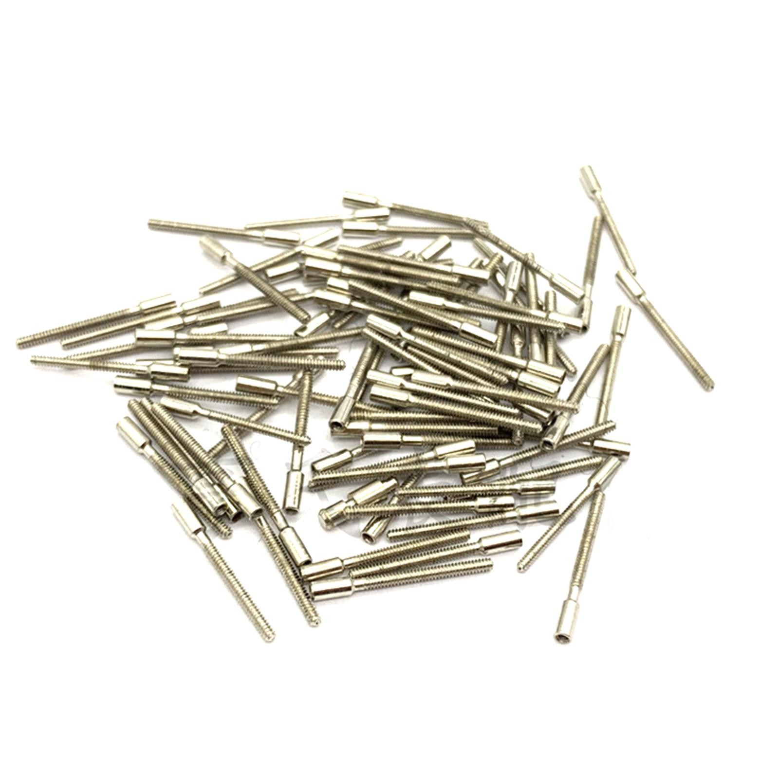 100pcs 0.9mm Stainless Steel Watch Winder Winding Stem Extensions Extenders Kit