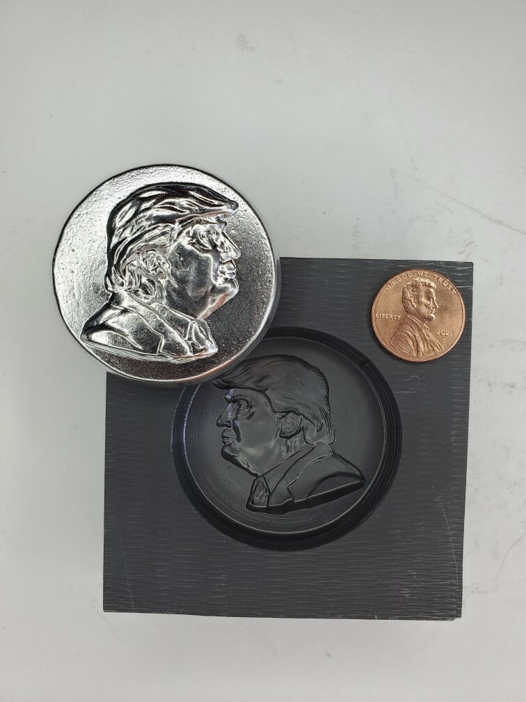Trump 3D Graphite Ingot Mold for Gold Silver Copper Tin Melting Casting Refining