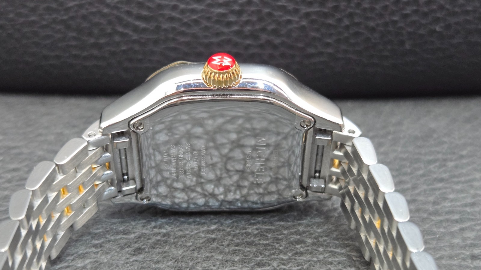 Michele Meggie MMW33B001 Set, Two-Tone Diamond Dial, 7″ Band, 29mm Case Watch