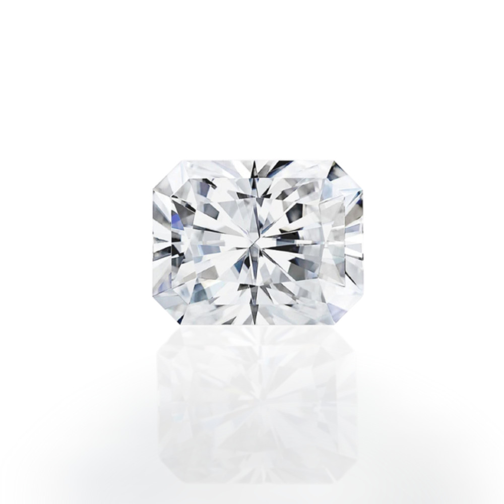 1.65 CT Natural White Diamond Radiant Cut VVS1 D Grade IDGL Certified AS3