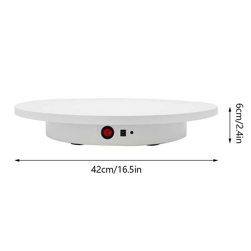 Electric Motorized Rotating Display Stand Jewelry Showcases Holder Turntable ABS