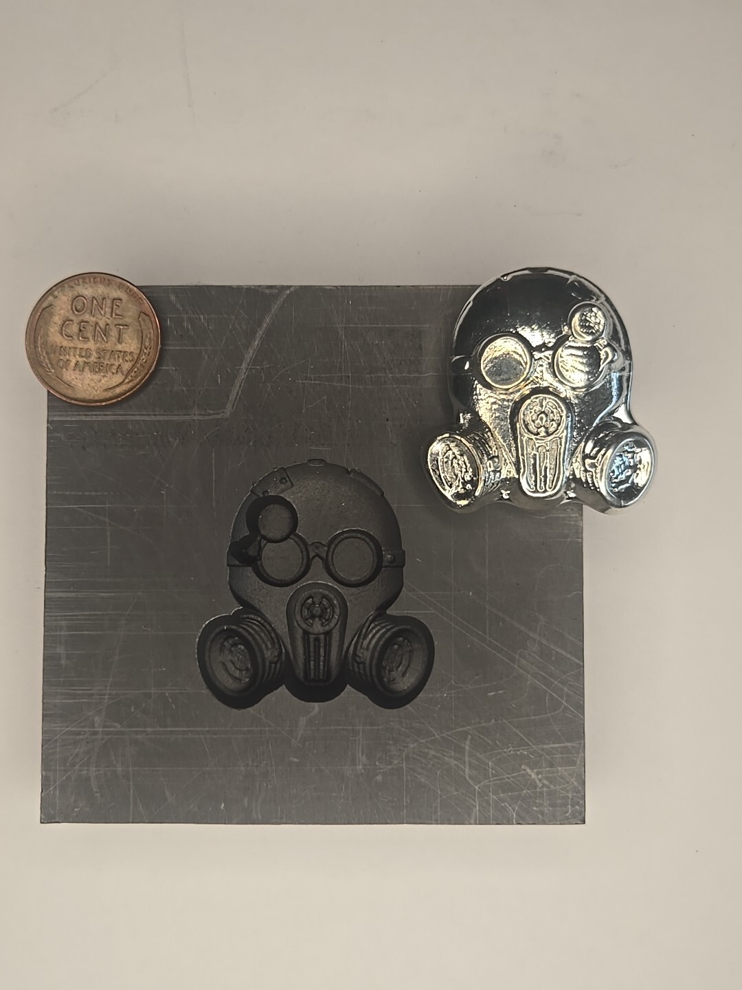 Steam Punk 3D Graphite Ingot Mold for Gold Silver Copper Casting Refining
