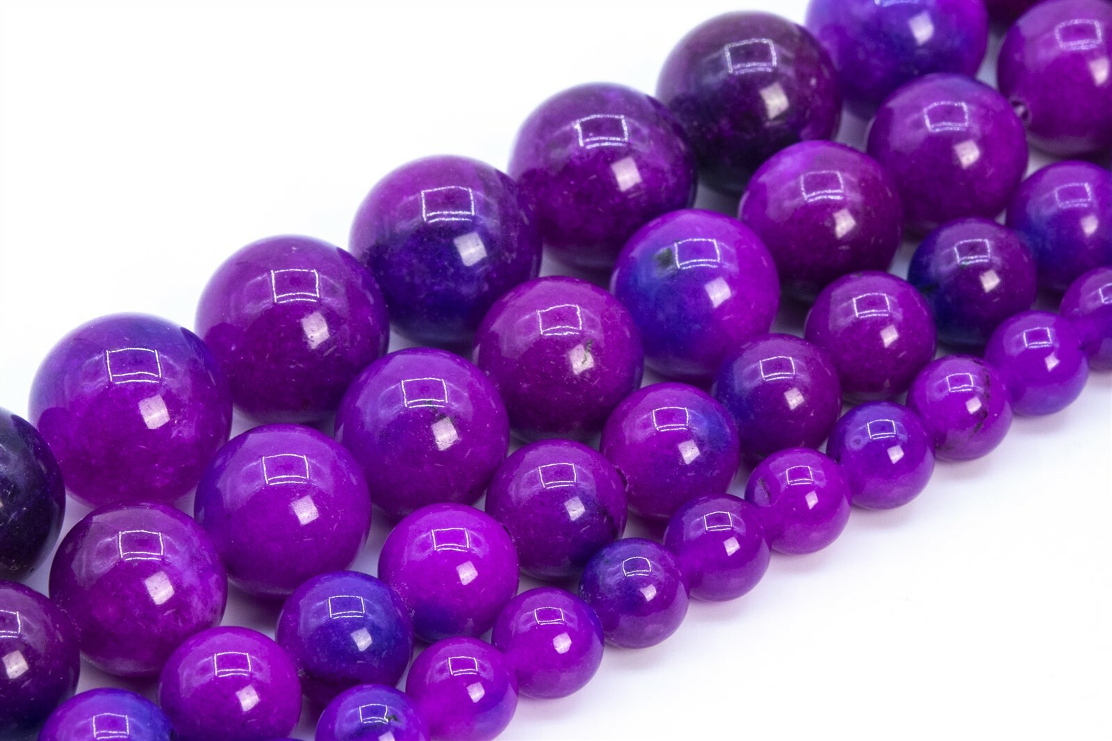 Jade Beads Sugilite Purple Color Round Loose Beads 6/8/10/12MM