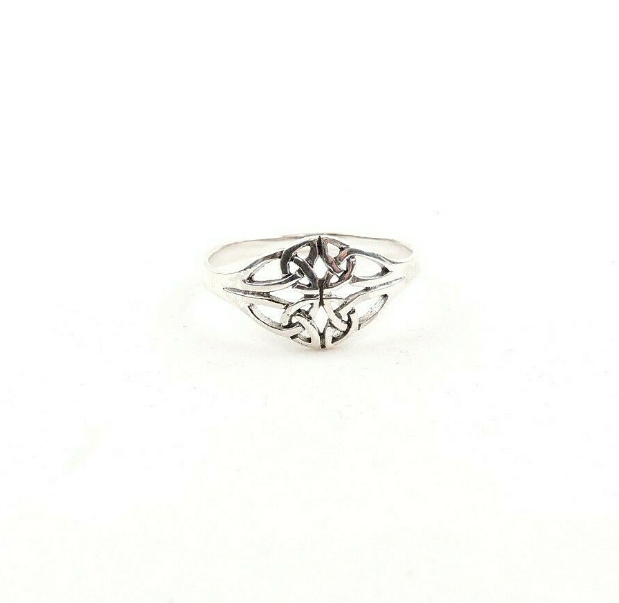 Sterling Silver Celtic Endless Knot Ring – Free Gift Packaging
