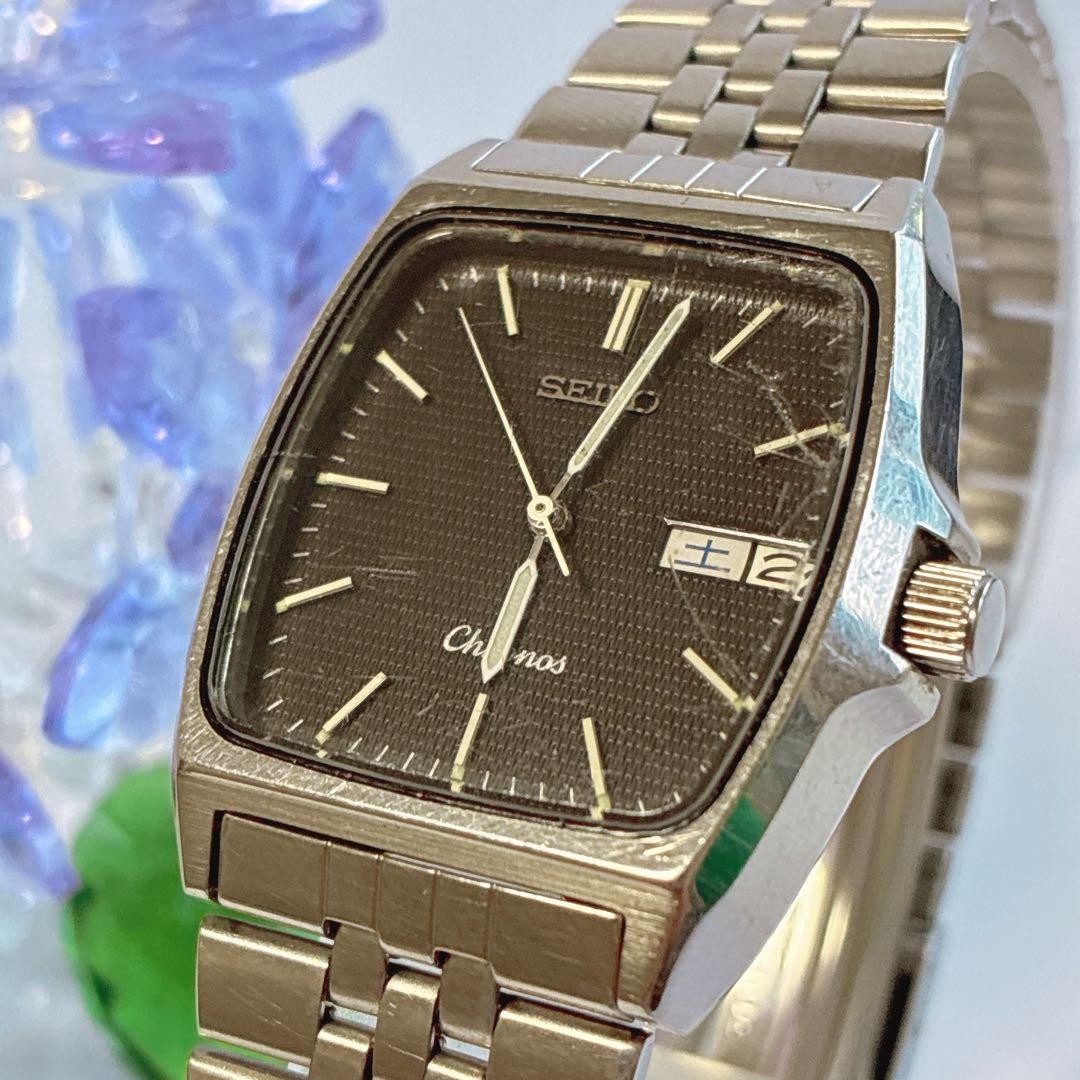 [Working Condition] SEIKO Chronos 5H23-5110 Day-Date Black