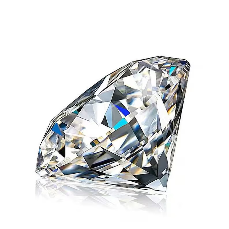 2 CT Natural White Diamond Round Cut VVS1 D Grade IDGL Certified +1 Free Gift